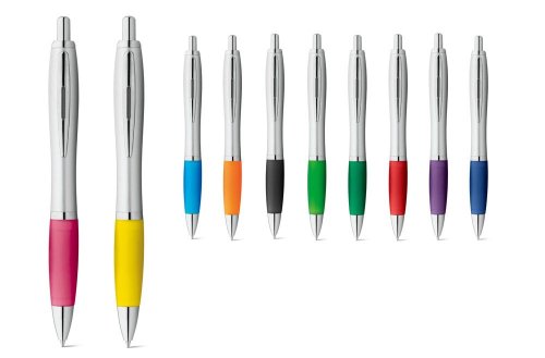 Bolígrafo con clip de aluminio y grip antideslizante: un clásico renovado para potenciar tu promoción empresarial